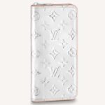 Louis Vuitton Unisex Zippy Wallet Vertical LV Mirror Mirror Monogram Mirror Coated Canvas