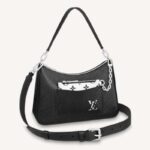 Louis Vuitton Dam Marelle Handväska Svart Epi Grained Cowhide Leather Canvas