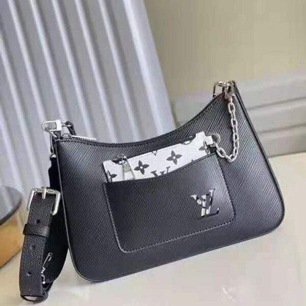 Louis Vuitton Women Marelle Handbag Black Epi Grained Cowhide Leather Canvas (2)