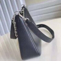 Louis Vuitton Women Marelle Handbag Black Epi Grained Cowhide Leather Canvas