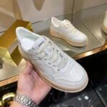 Gucci GG Unisex GG Embossed Sneaker White GG Embossed Leather with Smooth Leather - Image 7