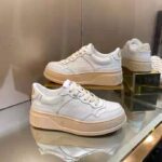 Gucci GG Unisex GG Embossed Sneaker White GG Embossed Leather with Smooth Leather - Image 3