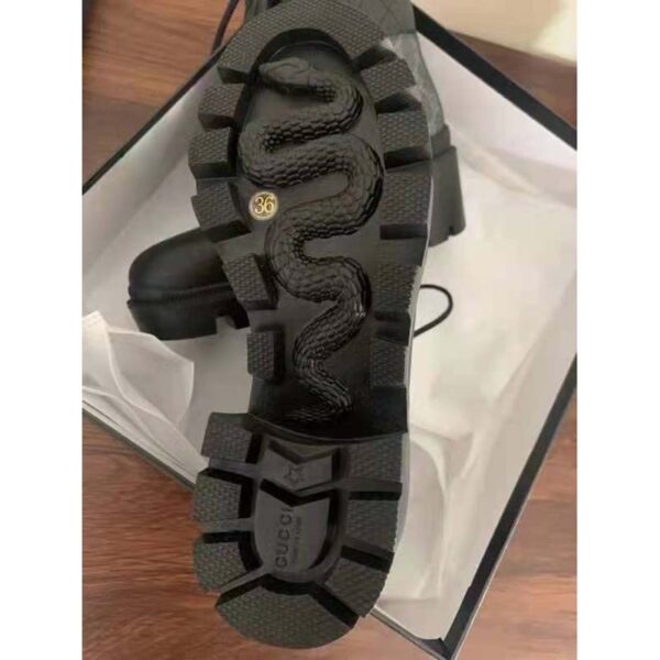 Gucci GG Women’s GG Ankle Boot Black GG Supreme Canvas 7 cm Heel (1)