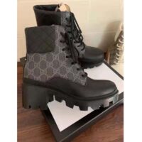 Gucci GG Women’s GG Ankle Boot Black GG Supreme Canvas 7 cm Heel