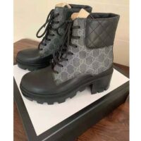 Gucci GG Women’s GG Ankle Boot Black GG Supreme Canvas 7 cm Heel