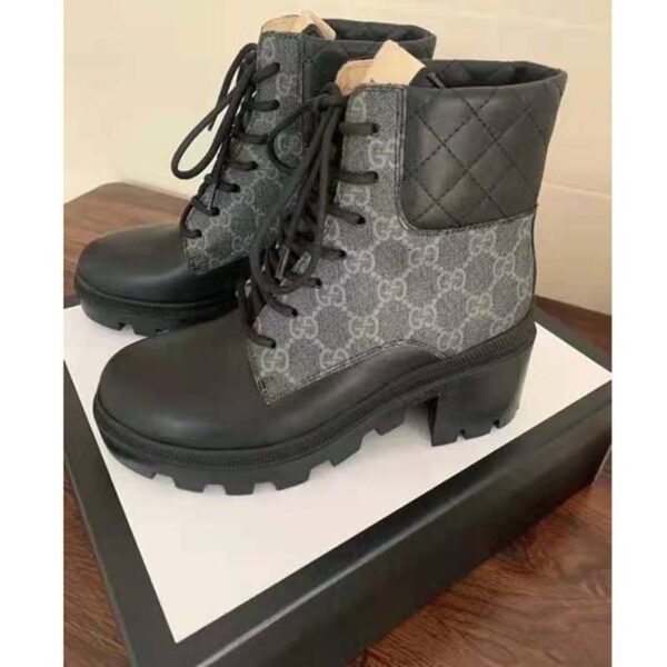 Gucci GG Women’s GG Ankle Boot Black GG Supreme Canvas 7 cm Heel (7)