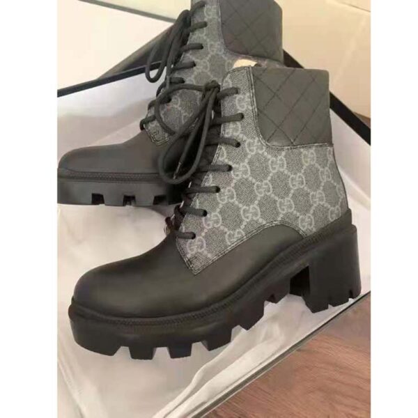 Gucci GG Women’s GG Ankle Boot Black GG Supreme Canvas 7 cm Heel (9)