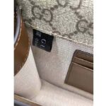 Gucci Unisex Mini Shoulder Bag with Interlocking G Beige Ebony GG Supreme Canvas - Image 10