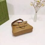 Gucci Unisex Small Messenger Bag with Double G Beige Leather Antique Gold-Toned Hardware - Image 8