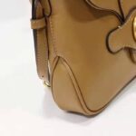 Gucci Unisex Small Messenger Bag with Double G Beige Leather Antique Gold-Toned Hardware - Image 7