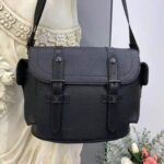 Louis Vuitton LV Unisex Christopher Messenger Black Taurillon Cowhide Leather - Image 4