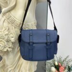 Louis Vuitton LV Unisex Christopher Messenger Navy Blue Taurillon Cowhide Leather – Image 2