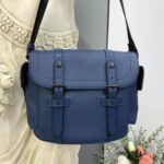 Louis Vuitton LV Unisex Christopher Messenger Navy Blue Taurillon Cowhide Leather – Image 3