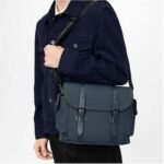 Louis Vuitton LV Unisex Christopher Messenger Navy Blue Taurillon Cowhide Leather – Image 14