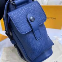 Louis Vuitton LV Unisex Christopher Messenger Navy Blue Taurillon Cowhide Leather