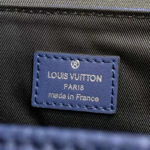 Louis Vuitton LV Unisex Christopher Messenger Navy Blue Taurillon Cowhide Leather (6)