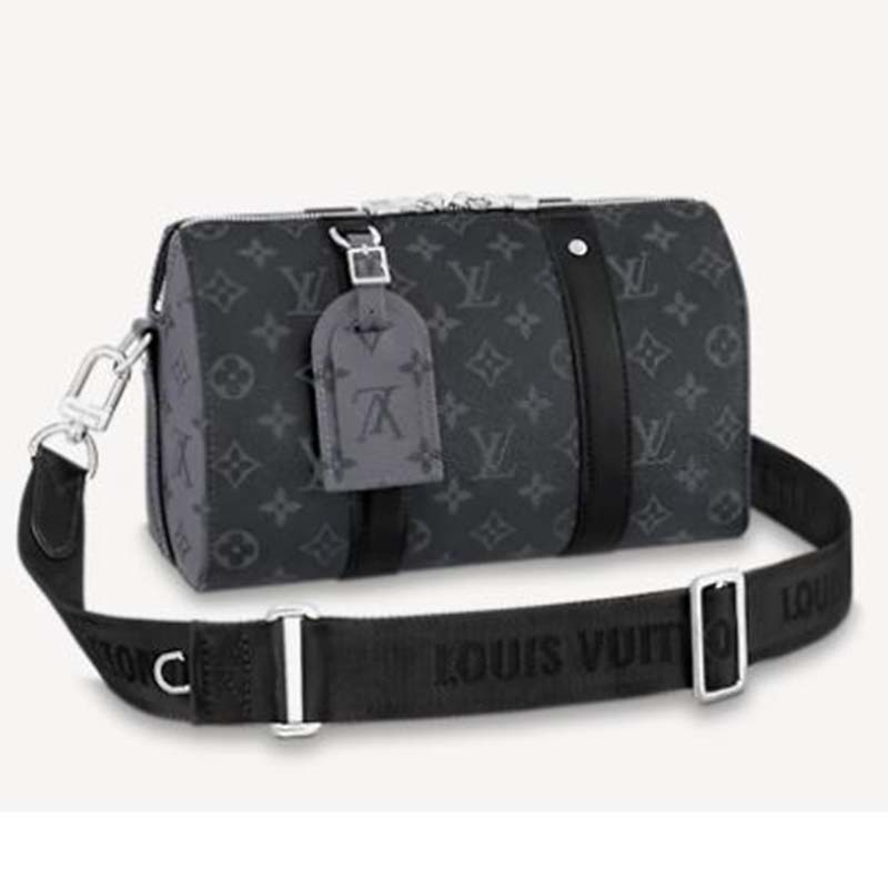 Louis Vuitton City Keepall Handbag Monogram Eclipse and Monogram Eclip –  EliteLaza