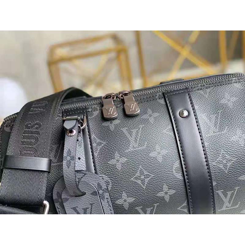 Louis Vuitton Monogram Eclipse Reverse Canvas City Keepall Bag