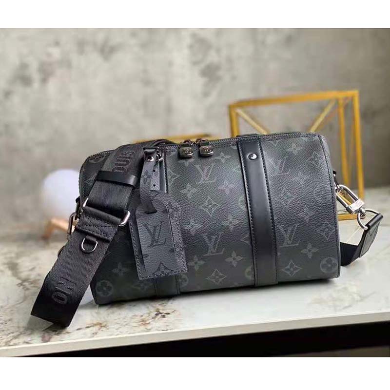 Louis Vuitton Monogram Eclipse Reverse Canvas City Keepall Bag - Yoogi's  Closet