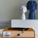 Louis Vuitton LV Unisex Coin Card Holder Monogram Eclipse Coated Canvas Blue Cowhide Leather - Image 5