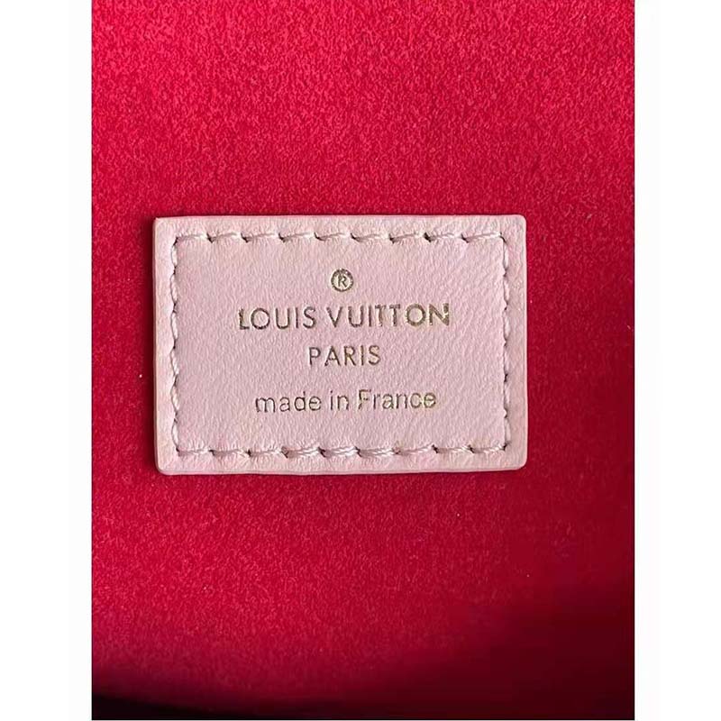 Louis Vuitton Dragée Light Pink Monogram Embossed Puffy Lambskin