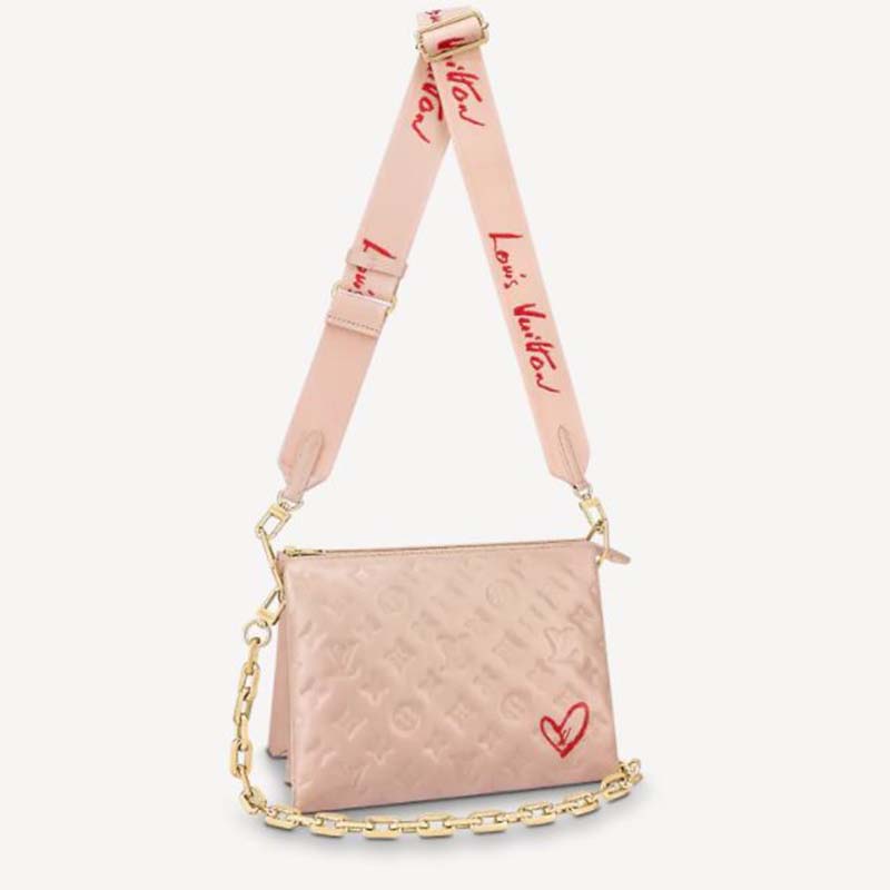 Louis Vuitton Dragée Light Pink Monogram Embossed Puffy Lambskin Sac Coeur  Gold Hardware, 2021 Available For Immediate Sale At Sotheby's