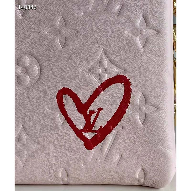 Louis Vuitton Dragée Light Pink Monogram Embossed Puffy Lambskin Sac Coeur  Gold Hardware, 2021 Available For Immediate Sale At Sotheby's