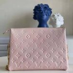 Louis Vuitton LV Unisex Coussin PM Handbag Dragée Light Pink Monogram Embossed Puffy Lambskin - Image 3