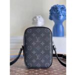 Louis Vuitton LV Unisex Danube PPM Monogram Eclipse Coated Canvas Blue Cowhide Leather - Bild 6