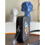 Louis Vuitton LV Unisex Danube PPM Monogram Eclipse Coated Canvas Blue Cowhide Leather - Bild 5