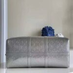 Louis Vuitton LV Unisex Keepall Bandoulière 50 Bag Monogram Mirror Coated Canvas Natural Cowhide - immagine 3