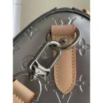 Louis Vuitton LV Unisex Keepall Bandoulière 50 Bag Monogram Mirror Coated Canvas Natural Cowhide - immagine 7