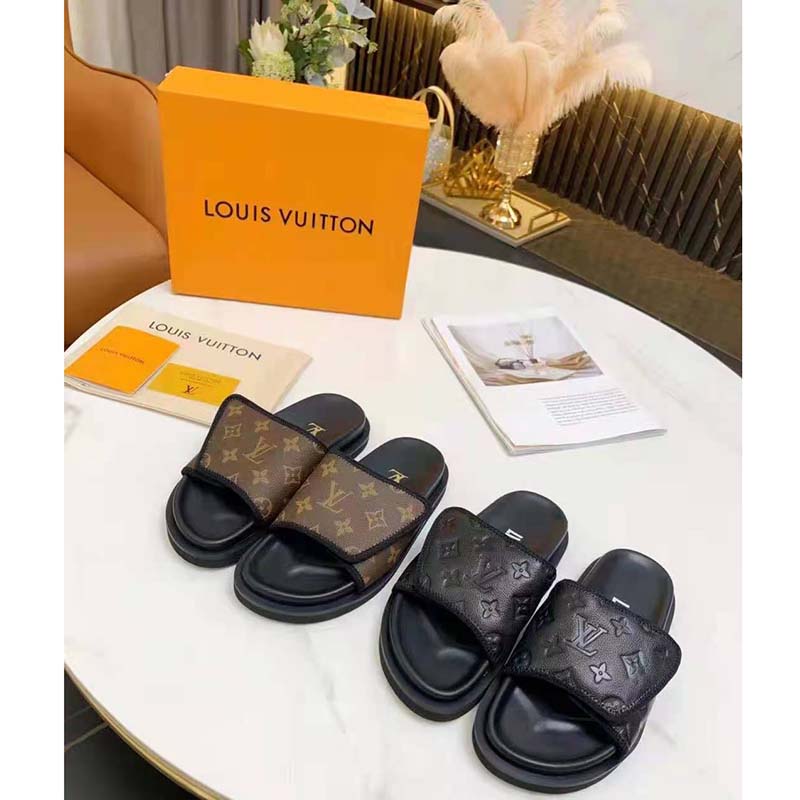 vuitton velcro slides