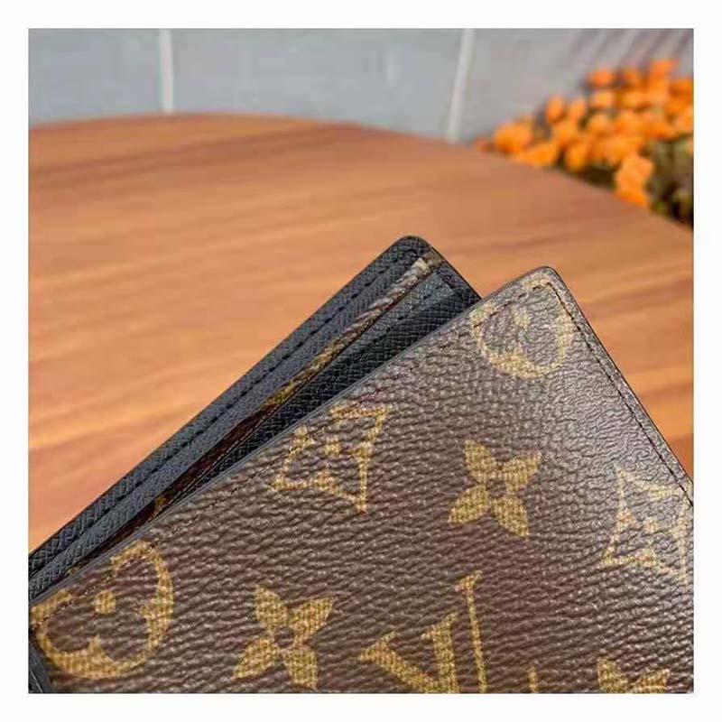 LV LV Unisex Multiple Wallet Monogram Macassar Coated Canvas in