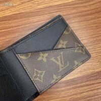 Louis Vuitton LV Unisex Multiple Wallet Monogram Macassar Coated Canvas Cowhide Leather