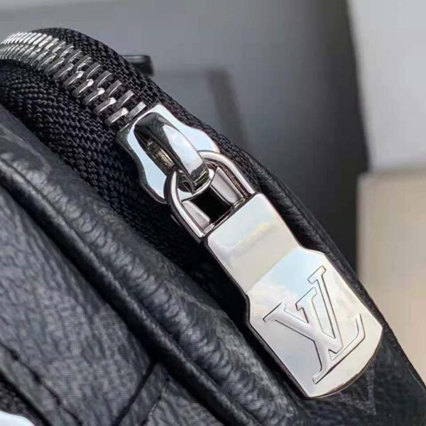 Louis Vuitton LV Unisex Outdoor Pouch Taigarama Noir Black Coated Canvas Cowhide Leather (1)