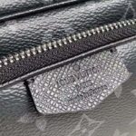 Louis Vuitton LV Unisex Outdoor Pouch Taigarama Noir Black Coated Canvas Cowhide Leather – Image 9