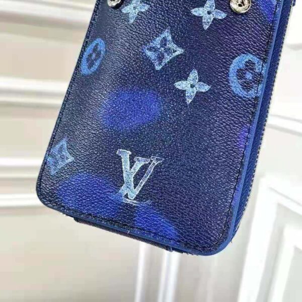 Louis Vuitton LV Unisex Phone Pouch Ink Watercolor Cowhide Leather (3)