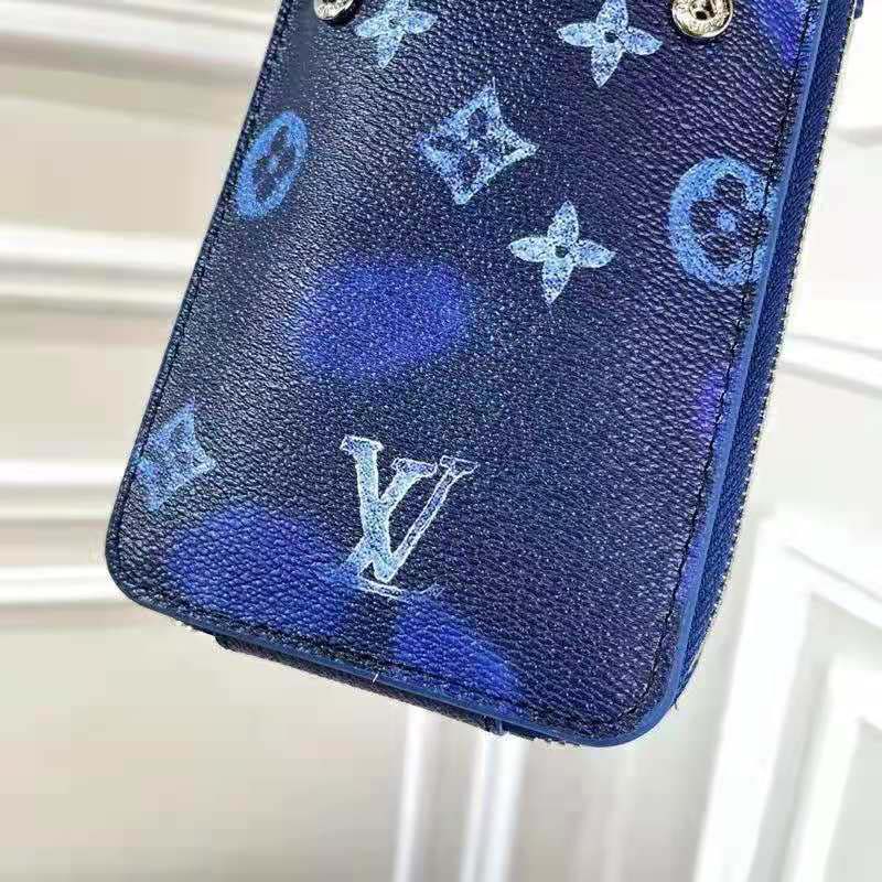 Louis Vuitton Slender Wallet Ink Watercolor in Cowhide