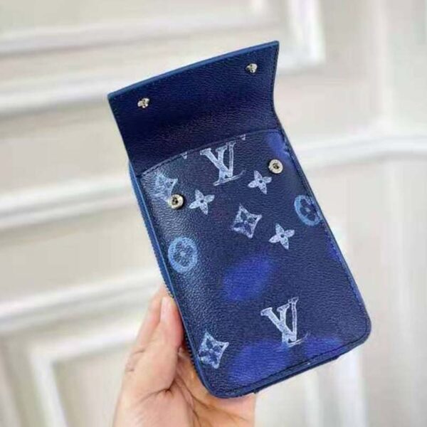 Louis Vuitton LV Unisex Phone Pouch Ink Watercolor Cowhide Leather (4)