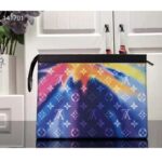 Louis Vuitton LV Unisex Pochette Voyage Pouch Monogram Sunset Coated Canvas - Image 2