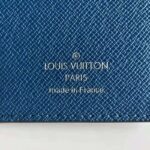 Louis Vuitton LV Unisex Pocket Organizer Monogram Eclipse Coated Canvas Blue Cowhide Leather - Image 8