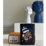 Louis Vuitton LV Unisex Pocket Organizer Monogram Eclipse Coated Canvas Blue Cowhide Leather - Image 2