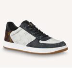 Louis Vuitton LV Unisex Rivoli Sneaker Ebene Monogram Canvas Gummi Svart Kalvskinn