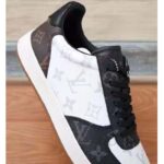 Louis Vuitton LV Unisex Rivoli Sneaker Ebene Monogram Canvas Rubber Black Calf Leather - Bild 9