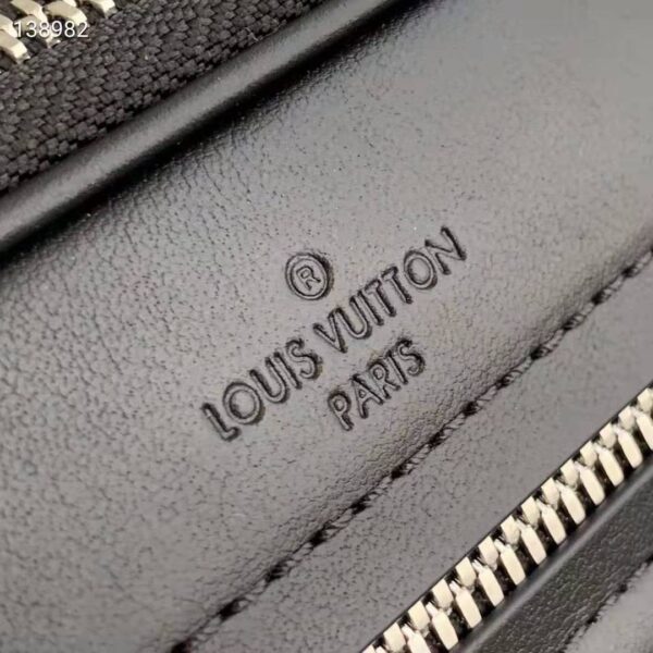 Louis Vuitton LV Unisex Scott Messenger Damier Graphite Coated Canvas Cowhide Leather (5)
