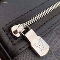 Louis Vuitton LV Unisex Scott Messenger Damier Graphite Coated Canvas Cowhide Leather