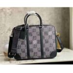 Louis Vuitton LV Unisex Sirius Briefcase Messenger Bag Graphite Cowhide Leather – Bild 2