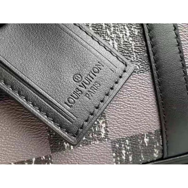 Louis Vuitton LV Unisex Sirius Briefcase Messenger Bag Graphite Cowhide Leather (5)