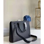 Louis Vuitton LV Unisex Slim Briefcase Black Taiga Cowhide Leather LV Signature - Image 3